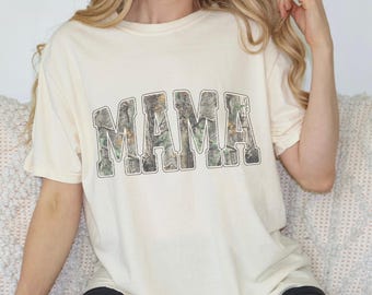 Comfort Color Camo MAMA Shirt