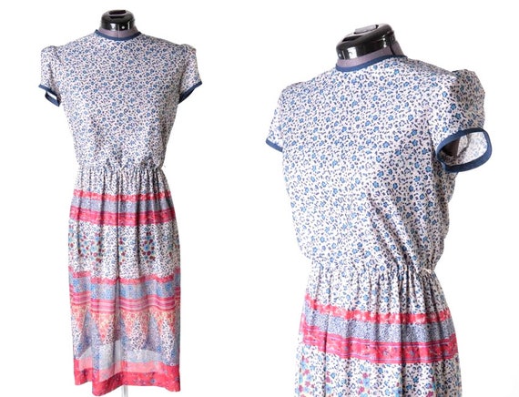 1970s Calico Floral Print Dress, Jerell's Sweethea