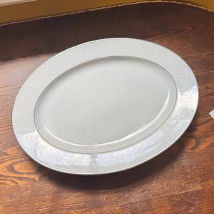 Vintage Noritake Porcelain Platter, Buckingham Oval Serving Plate