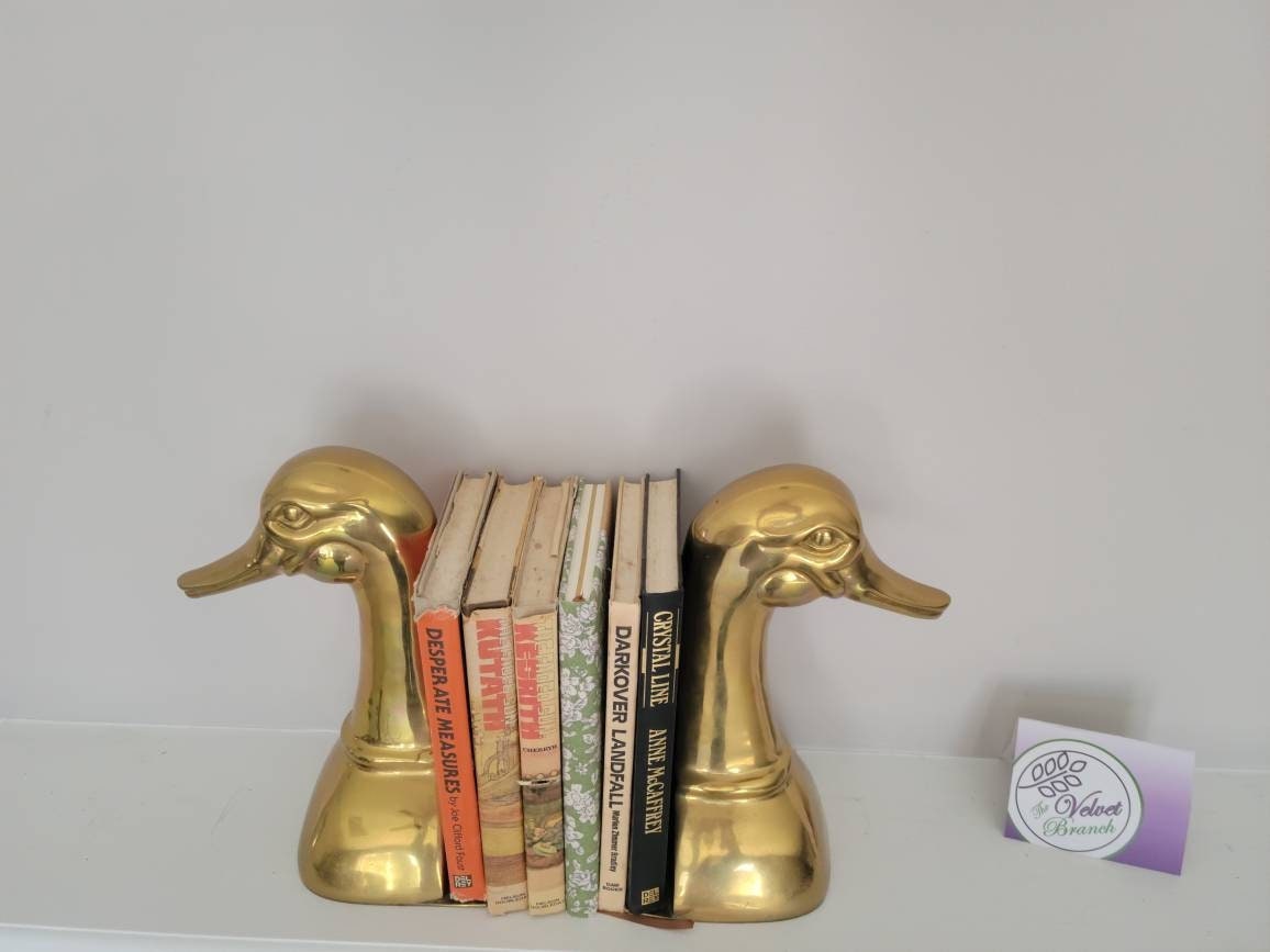 Brass Duck Bookends -  Canada