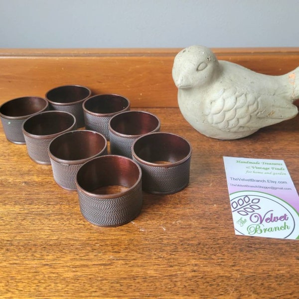 Metal Napkin Rings Etsy