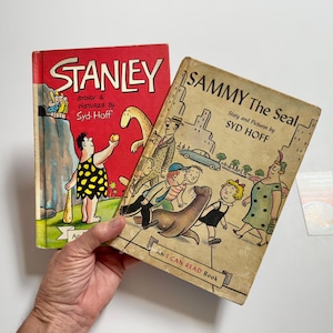 Vintage Childrens Book Set. Syd Hoff Stanley, Sammy the Seal Kids Early Reader Books Collection.