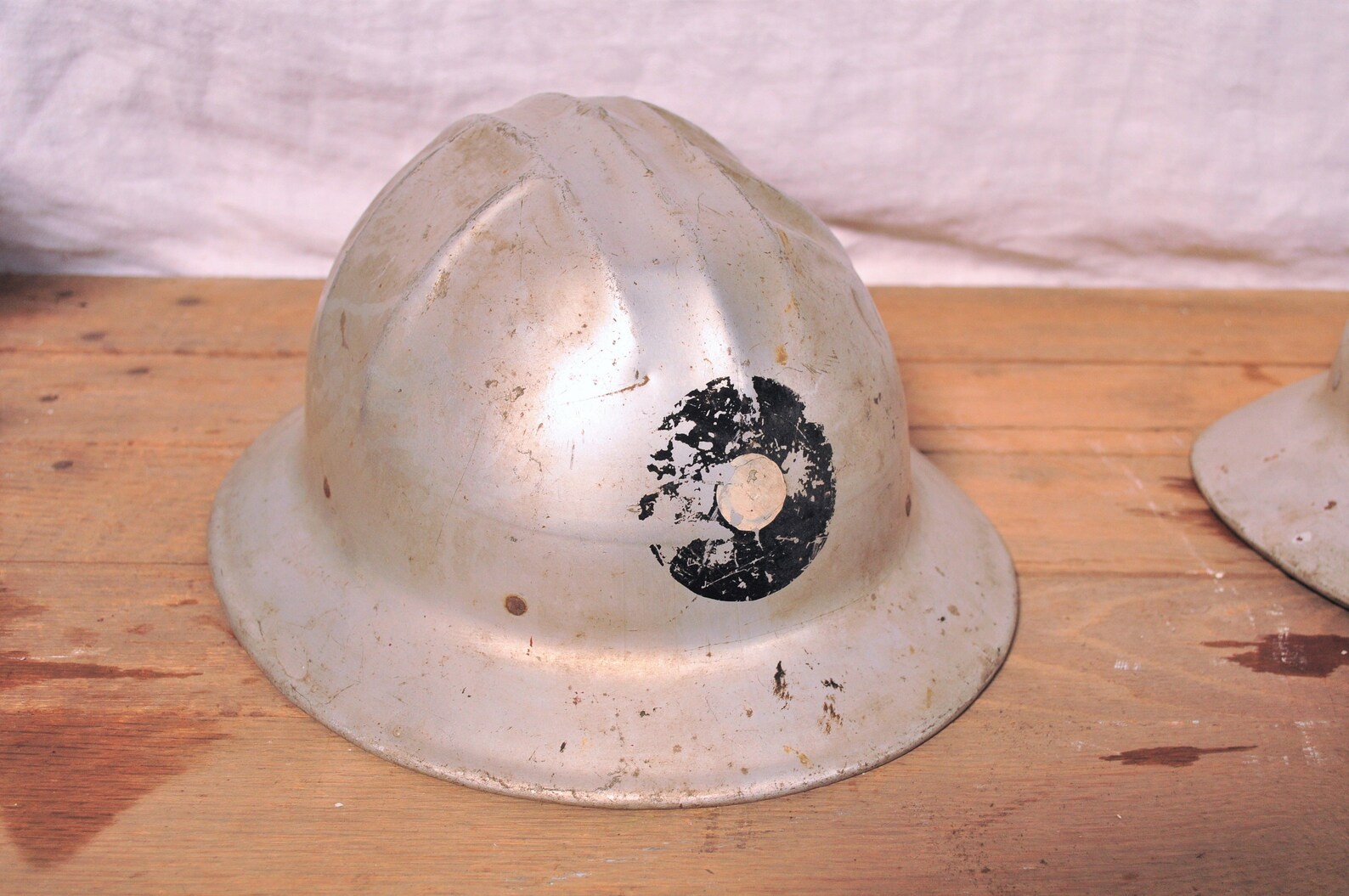 Vintage Metal Aluminum Hard Hat Construction Helmets 1940s 50s Etsy