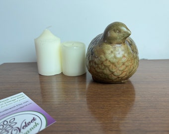 Vintage Quail. Cute Bird Statuette. Ceramic Figurine