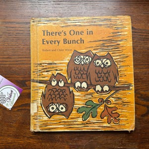 Vintage Children&#39;s Book, 70’s Owl Book About Individuality, Uniqueness. “There’s One in Every Bunch” by Robert and Claire Wiest Hardcover