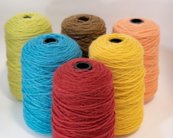 Acrylic Yarn Cones | 250g | For Tufting, Weaving, Punch Needle & Other Fiber Arts