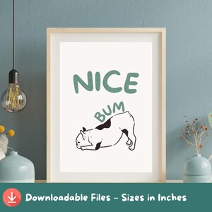 Funny French Bulldog Print: Humorous Dog Wall Art (Digital Download A2-A5 Sizes)