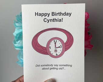 Personalized Funny Birthday Card, Getting Old Birthday Card, Custom Birthday Card, Funny Birthday