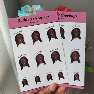 Braid Planner Stickers, Hair Appointment Planner Stickers, Black Girl Planner Stickers, Journal, Planner Stickers Sheet,