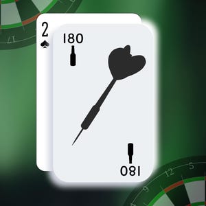 Poster di carte da gioco di freccette