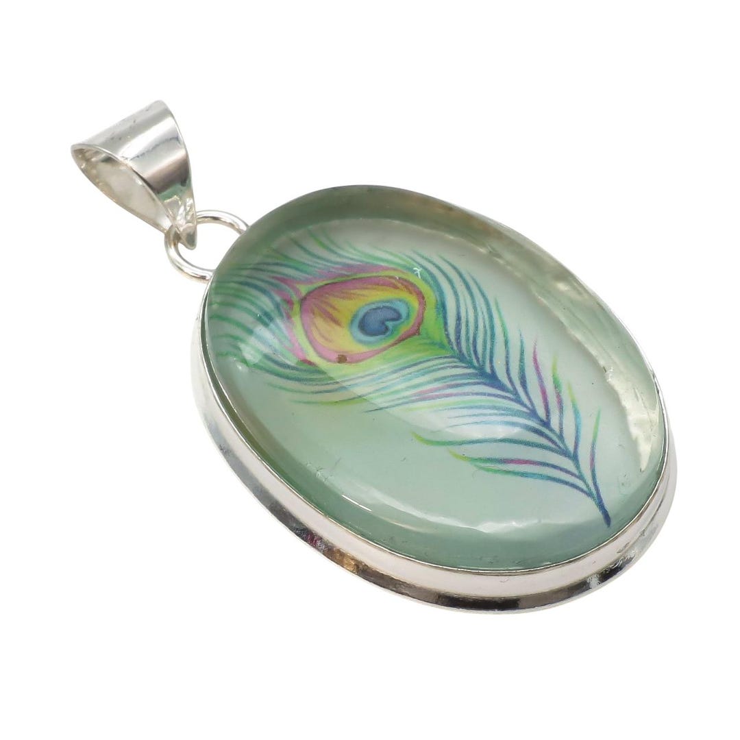 Scenic Agate Silver Pendant – Handmade 925 Sterling Necklace 