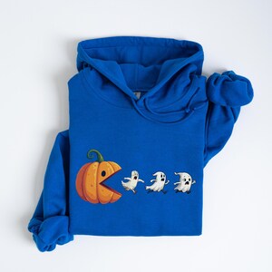 Cute Ghosts in Pumpkin Halloween Sweatshirt and Hoodie – Spooky Fun Fall Outfit, Cozy Halloween Apparel for Etsy Fans