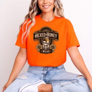 Gothic Skull Honey Mead T-Shirt: Witchy Halloween Brewery Tee