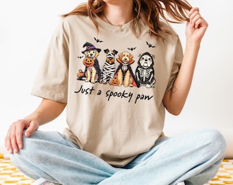 Spooky Dog Skeleton Halloween Shirt - Creepy Horror Pup Tee