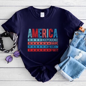 Patriotic USA Independence Day T-Shirt: American Freedom Tee