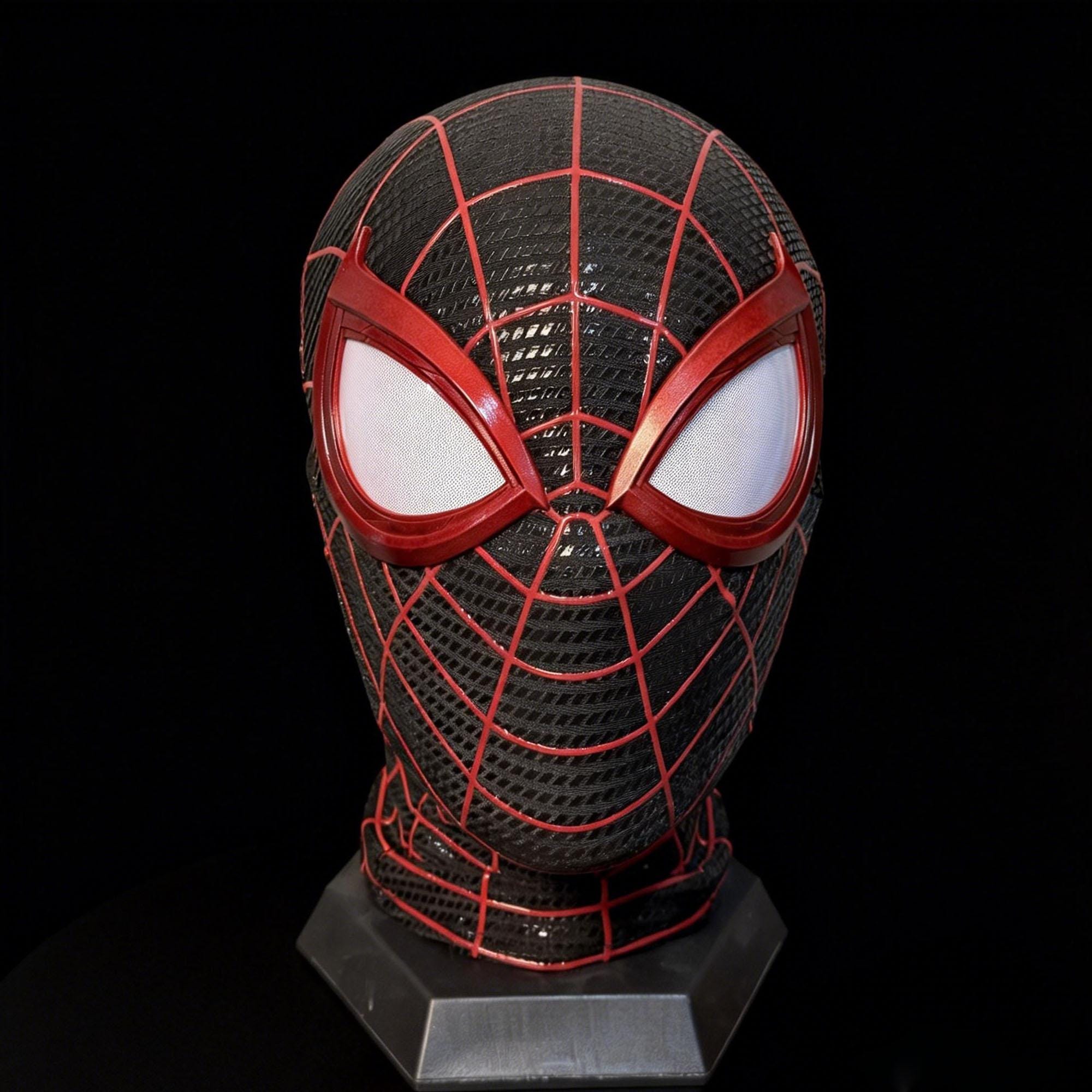 Spiderman miles morales mask - Etsy 日本