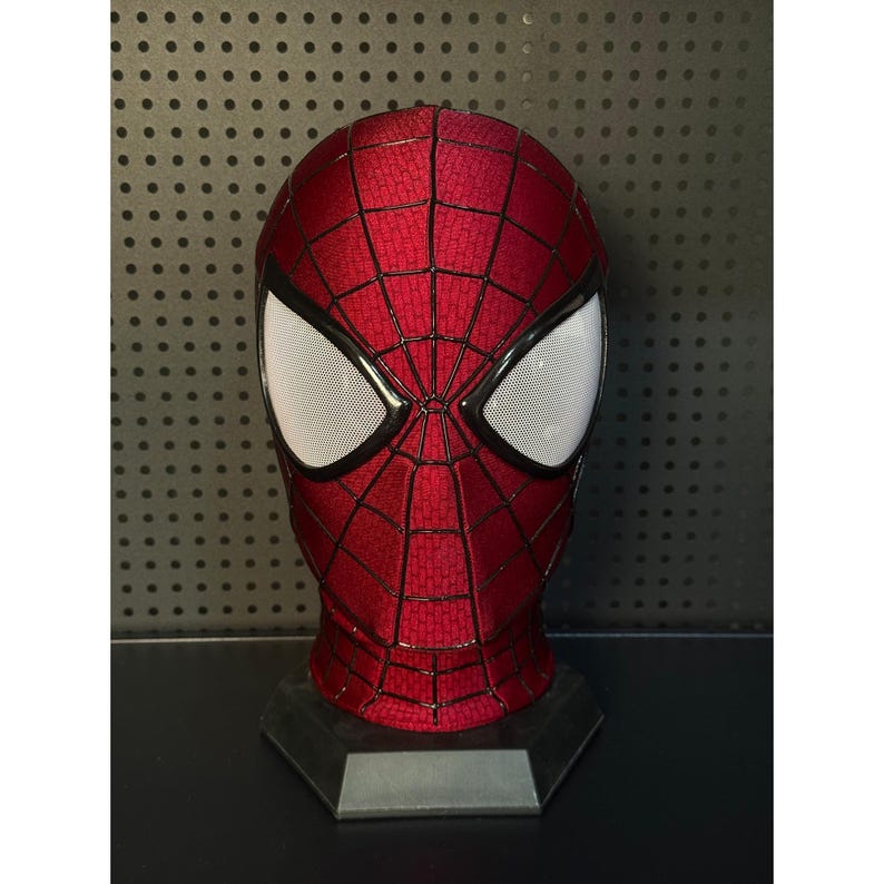 Tailor-made Andrew Garfield Spiderman Cosplay Mask,Wearable Movie Prop image 4