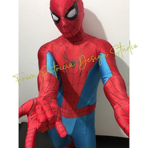 Tailor-made New Day spiderman suit red and blue cosplay costume image 3