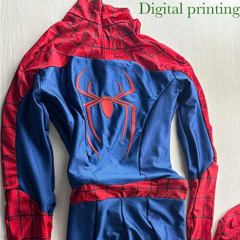 Tailor-made New Day spiderman suit red and blue cosplay costume image 6