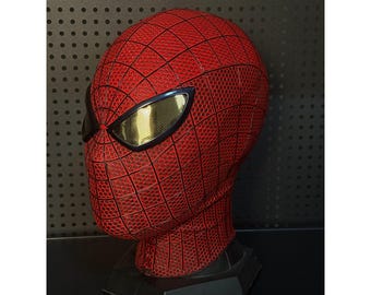 Máscara de cosplay de Spiderman personalizada, accesorio de película portátil