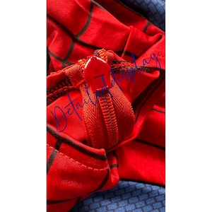Tailor-made New Day spiderman suit red and blue cosplay costume image 11