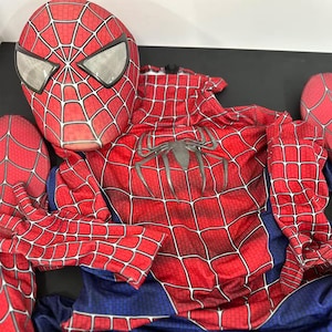 Op maat gemaakt Sam Raimi Spider-Man-pak,,Met gelaatsschaal en magnetische lenzen