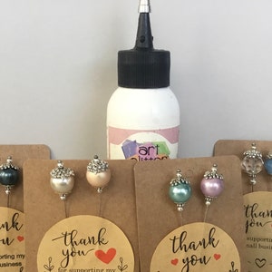 Glue Bottle Baubble Stick Pin Topper Scrapbooking Charms SP-1