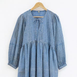 Hand Block Print Kyra Midi Dress | Boho Cotton Dress | Dress for Women | String Closure Dress | Maternity Dress | Maxi Dress | Casual Dress