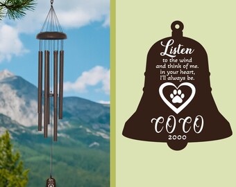 Que los vientos del cielo soplen suavemente, carillón conmemorativo, condolencias para papá, mamá, regalo familiar por la pérdida, carillón de viento conmemorativo, personalizado en memoria amorosa