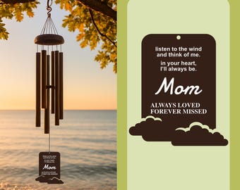 Campanas de viento / Campanas de viento conmemorativas personalizadas / En memoria de las campanas de viento / Campanas de viento personalizadas
