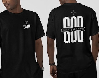 God Has A Plan For You Christian Streetwear Shirt, Modern Faith Tee, Inspirational Comfort Colors Oversized T-Shirt, Trendy Uplifting Gift