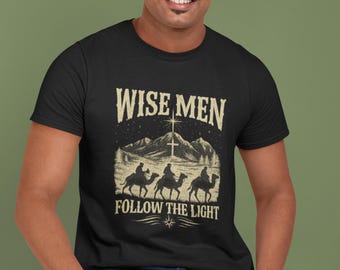 Wise Men Follow The Light Christian Tee – Vintage Faith Shirt Inspiring Journey Toward Hope and Truth