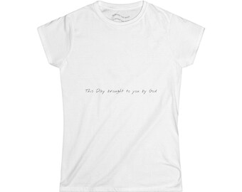 Inspirational Women's Softstyle Tee: Positive Vibes, Daily Reminder