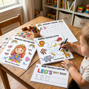 Kids Busy Book Mega Bundle 1000+ Pages | Toddler Activity Binder Printable PDF | Preschool Learning Homeschool Instant Download image 6