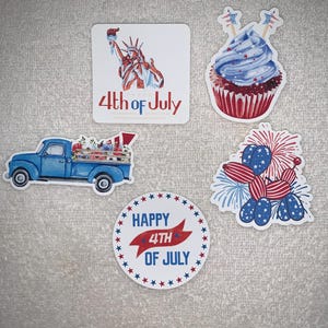Celebrate Freedom in Style – 10pcs  Fourth of July Stickers Pack