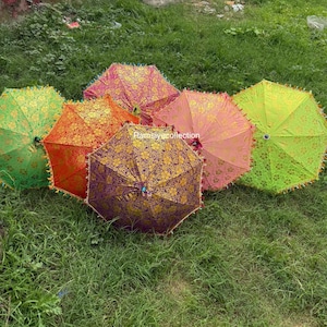 Traditional Indian Umbrella Parasol Decorative Decoration umbrella wedding Decor mehndi night Decor parasol Designer umbrellas Decor