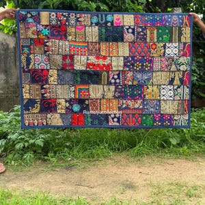 Vintage Wall Hanging Patchwork Tapestry,Cotton Wall Tapestry,Banjara Wall Decor,Home Furnishing Tapestry, Indian Handmade Tapestry