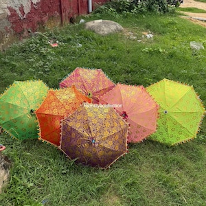 Wholesale Lots Indian Wedding Decoration Umbrellas Decor Umbrellas Mehndi Decor Umbrella Party Parasol Wedding Decor Umbrellas Parasols Sun