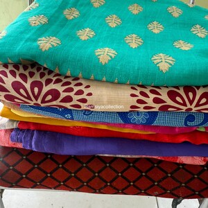 Vintage Sari Recycled Sari Fabric Art Silk Indian Sari Women Sari Vintage Sari Fabric Used Sari Used Saree Sari silk fabric Fabric