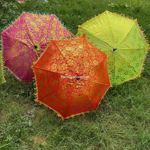 Wholesale Lots Indian Wedding decoration Umbrellas Decor Umbrellas Mehndi Decor Umbrella Party Parasol Wedding Decor Umbrellas Parasols Sun