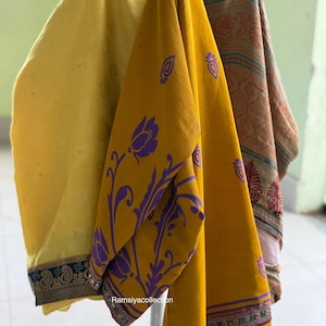 Vintage Sari Recycled Sari Fabric Art Silk Indian Sari Women Sari Vintage Sari Fabric Used Sari Used Saree Sari Silk fabric Fabric