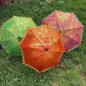 Traditional Indian Umbrella Parasol Decorative Decoration umbrella wedding decor mehndi night Decor parasol Designer umbrellas Decor