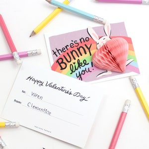 Bunny Pop-up Valentines // San Valentín para niños, San Valentín divertido, San Valentín diy, tarjetas del Día de San Valentín, San Valentín en el aula, tarjetas emergentes