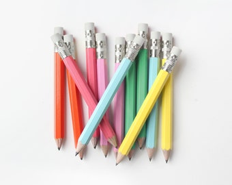 12 Rainbow Mini Pencils