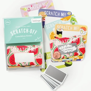 24 Rubbelsteine Lunchbox Notizen // Back to Schule, Lunchbox Notiz, Geschenk für den ersten Schultag, Lunchbox für Kinder