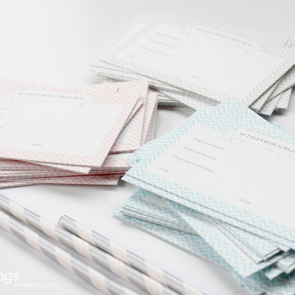 12 "Wishes for Baby" Cards // Choose your Color