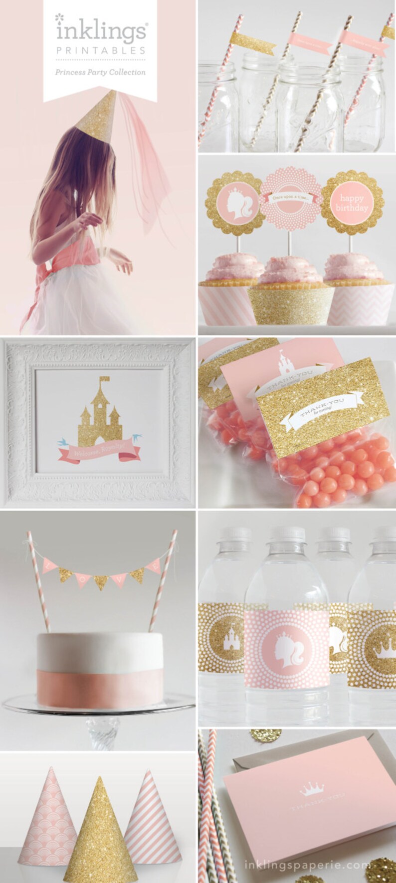 Princess Bash Printable Decorations // Birthday Get together, Gals Birthday Celebration, 1st Birthday Celebration // Crimson and Gold Glitter Assortment picture regarding Princess Party Printable known as Princess Get together Printable Decorations // Birthday Social gathering, Women of all ages Birthday Get together, Initial Birthday Occasion // Red and Gold Glitter Selection