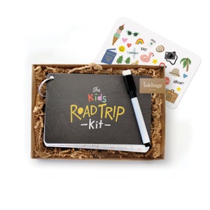 Roadtripkit voor kinderen // Reisdagboek, kinderdagboek, roadtripactiviteiten, reisspelletjes, speurtocht, vakantiedagboek, auto-activiteiten