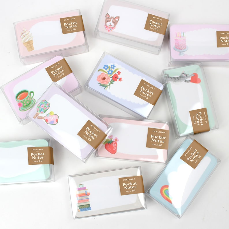 Birthday Cake Pocket Notes™ - Box of 50 Lunchbox Notes, Tiny Cards ...
