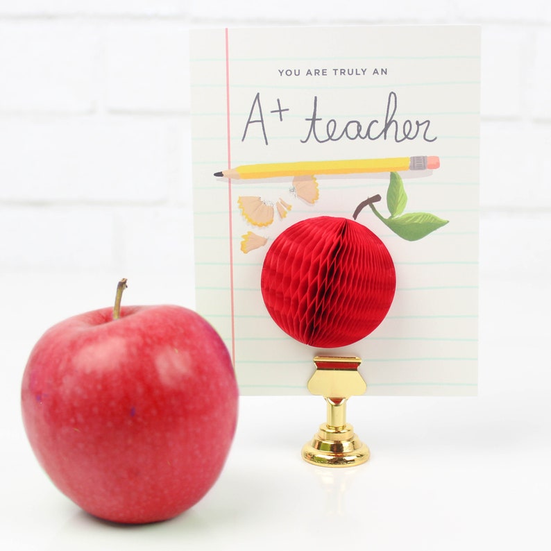 Pop-up Teacher Card // Teacher Appreciation, Teacher Thank You Card, Teacher Gift, Mother's Day Card image 4